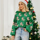 Loose Fit Christmas Sweater with Jacquard Deer Design | NCS