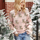Loose Fit Christmas Sweater with Jacquard Deer Design | NCS