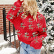Loose Fit Christmas Sweater with Jacquard Deer Design | NCS