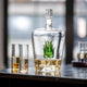 Tequila Decanter Tequila Glasses Set with Agave Decanter and 6 Agave Shot Glass With Stand