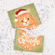 Endless Meowy Prank Christmas Holiday Card With Glitter