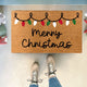 Christmas Lights Outdoor Doormat, Merry Christmas