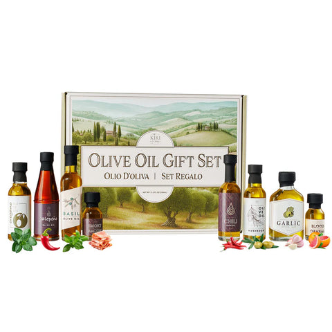 Olive Oil Gourmet Sampler Gift Set of 8 - Premium Extra-Virgin Olive Oil Made In Spain