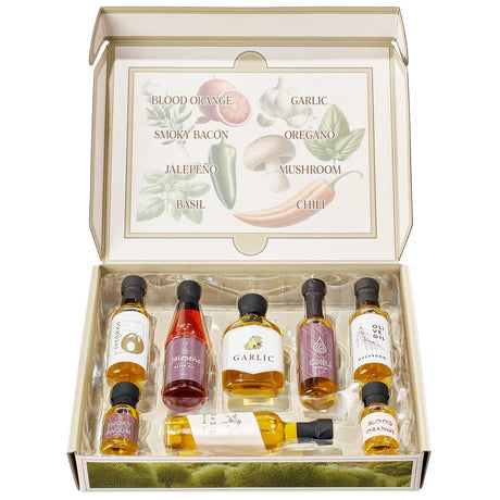 Olive Oil Gourmet Sampler Gift Set of 8 - Premium Extra-Virgin Olive Oil Made In Spain