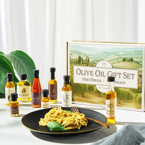 Olive Oil Gourmet Sampler Gift Set of 8 - Premium Extra-Virgin Olive Oil Made In Spain