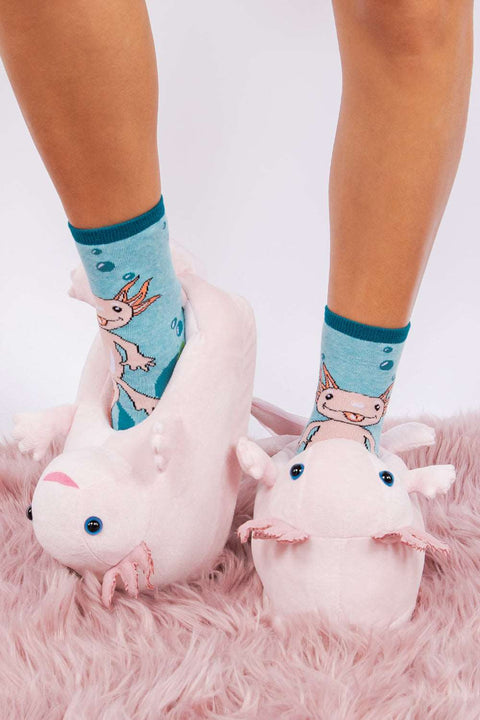 Lulu the Axolotl Slippers
