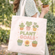 Kawaii "Plant Goals" Plant Lover's Tote Bag