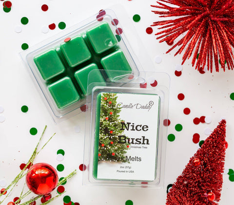 Nice Bush - Pine Christmas Tree Scented Wax Melt - 1 Pack - 2 Ounces - 6 Cubes