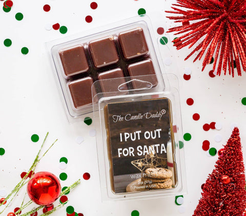 I Put Out For Santa - Chocolate Chip Christmas Cookie Scented Wax Melt - 1 Pack - 2 Ounces - 6 Cubes
