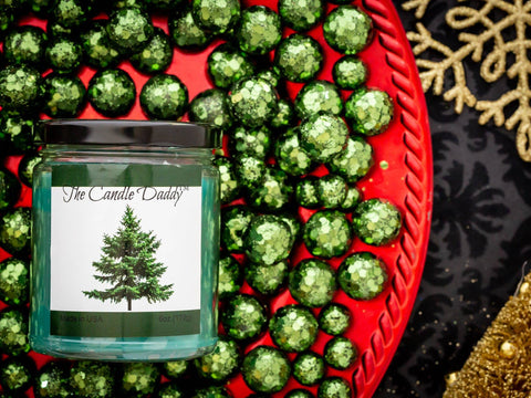 Pine Tree Christmas Holiday Candle - Funny Blue Spruce Pine Tree Scented Candle - Funny Holiday Candle for Christmas, New Years - Long Burn Time, Holiday Fragrance, Hand Poured in USA - 6oz