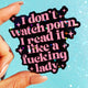 Read It Like a Lady Sticker – Funny Bookish Glitter Vinyl Sticker