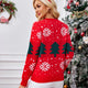 Red Christmas Tree Jacquard Pullover Sweater | NCS
