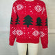 Red Christmas Tree Jacquard Pullover Sweater | NCS
