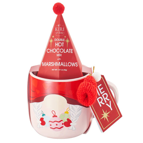 Mug With Hot Cocoa Mix & Marshmallows - Red Elf Mug