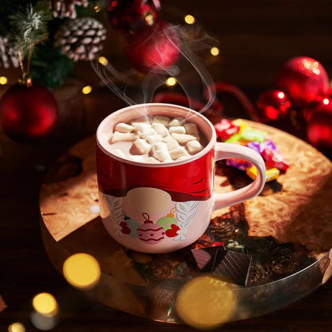 Mug With Hot Cocoa Mix & Marshmallows - Red Elf Mug