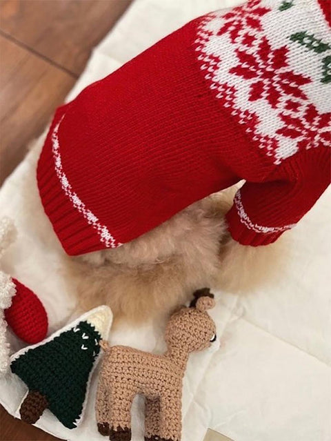 Red Pet Christmas Sweater | NCS