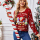 Red Snowflake Christmas Pullover Sweater with Lights | NCS