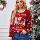 Red Snowflake Christmas Pullover Sweater with Lights | NCS