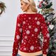 Red Snowflake Christmas Pullover Sweater with Lights | NCS