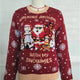 Red Snowflake Christmas Pullover Sweater with Lights | NCS