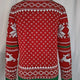 Contrasting Colors Snowflake Reindeer Pattern Ugly Christmas Sweater | NCS