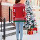 Contrasting Colors Snowflake Reindeer Pattern Ugly Christmas Sweater | NCS