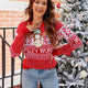 Reindeer Embroidery Ugly Christmas Sweater | NCS