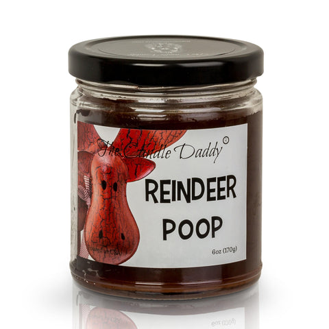 Reindeer Poop Holiday Candle - Funny Hot Chocolate Scented Candle - Funny Holiday Candle for Christmas, New Years - Long Burn Time, Holiday Fragrance, Hand Poured in USA - 6oz
