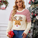 Reindeer Sequin Embroidered Ugly Christmas Sweater | NCS