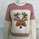 Reindeer Sequin Embroidered Ugly Christmas Sweater | NCS