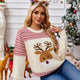 Reindeer Sequin Embroidered Ugly Christmas Sweater | NCS