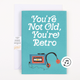 Retro Birthday With Glitter