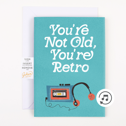 Retro Birthday With Glitter