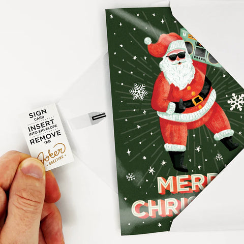 Endless Never Gonna Give You Up Prank Christmas Holiday Card With Glitter