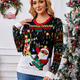 Rock and Roll Santa Ugly Christmas Sweater with Lights | NCS