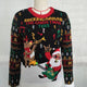 Rock and Roll Santa Ugly Christmas Sweater with Lights | NCS