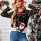 Rock and Roll Santa Ugly Christmas Sweater with Lights | NCS