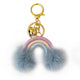 Fluff Ball Rainbow Keychain
