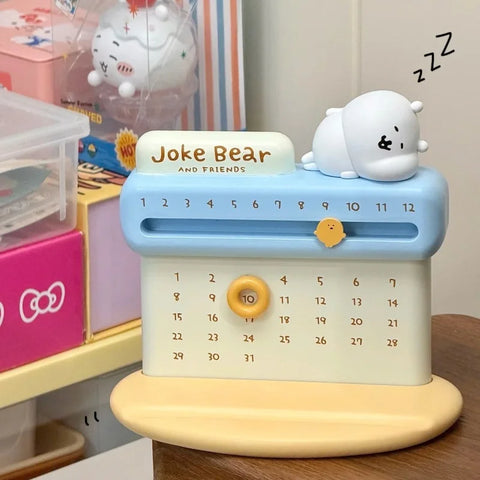 Kawaii Lazy Bear Desk Calendar