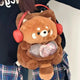 Adorable Red Panda Plushie Backpack