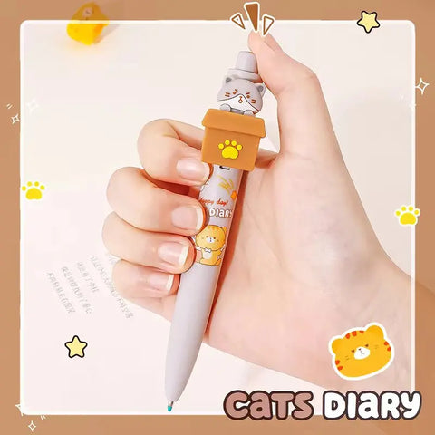 Kawaii Peek-a-Boo Cat Pens