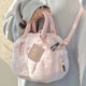 Pink Plush Fashion Handbag