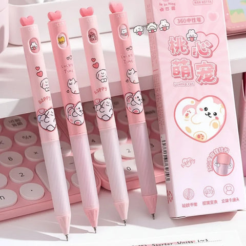 Kawaii 360 Rotating Cuties Gel Pens 2PCS
