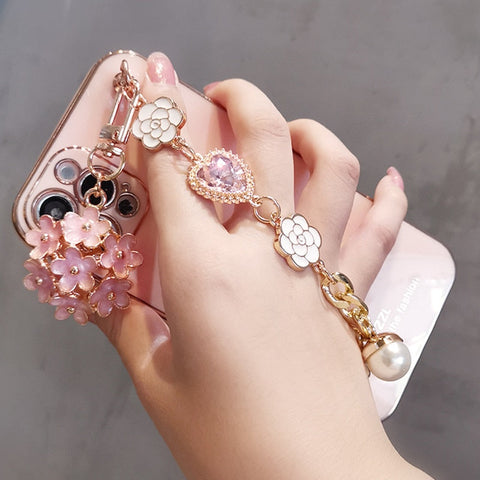 Gem and Flower Pendant Phone Case