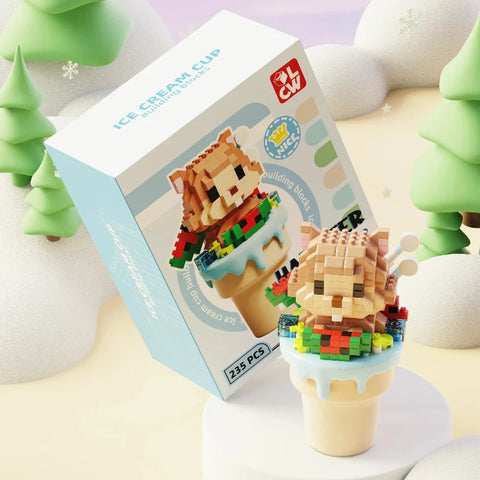 Kawaii Ice Cream Animals Building Blocks