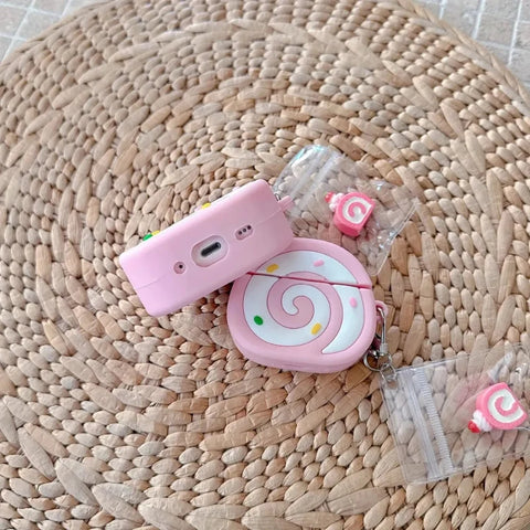 Strawberry Swiss Roll AirPods Case