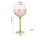Hand Painted Flower Glass Stemware