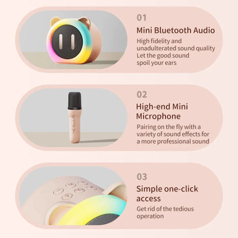 Cute Cat Mini Karaoke Speaker