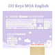 Kawaii Cat Lilac Key Caps