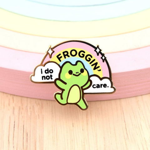 Happy Frog Enamel Pins